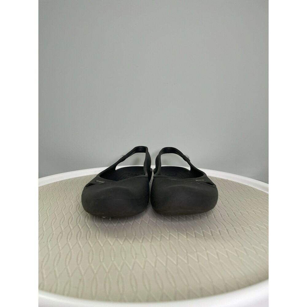 Crocs Women’s Olivia II Slingback Ballet Flats US 7 Black Comfort Slip On Jewel - Picture 10 of 11
